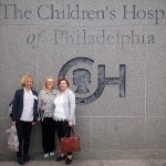 R. Kiudeliene, L. Palmer and G. Rutkauskiene at the Childrens Hospital of Philadelphia