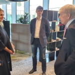 Meeting at Danske Bank (on the left: SVP, Head of Global Services Lithuania Rosita Vasilkeviciute)