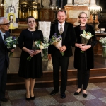 Prof. L. Digrys, soloists Milda Baronaite and Liudas Mikalauskas, and prof. Renata Marcinkute-Lesieur