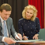 KTU Rektorius P.Baršauskas ir Jūratė  Kazickaitė 2012