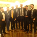 Dr. J. P. Kazickas Grandsons with the Capital Basketball School Administration in Vilnius, Lithuania, Nov 2014