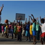 Peter Kazickas with Hoops 4 Hope in Zimbabwe in 2013