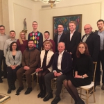 Skubiosios medicinos komanda su Jūrate Kazickaite Kazickų šeimos Rezidencijoje Residence Vilniuje